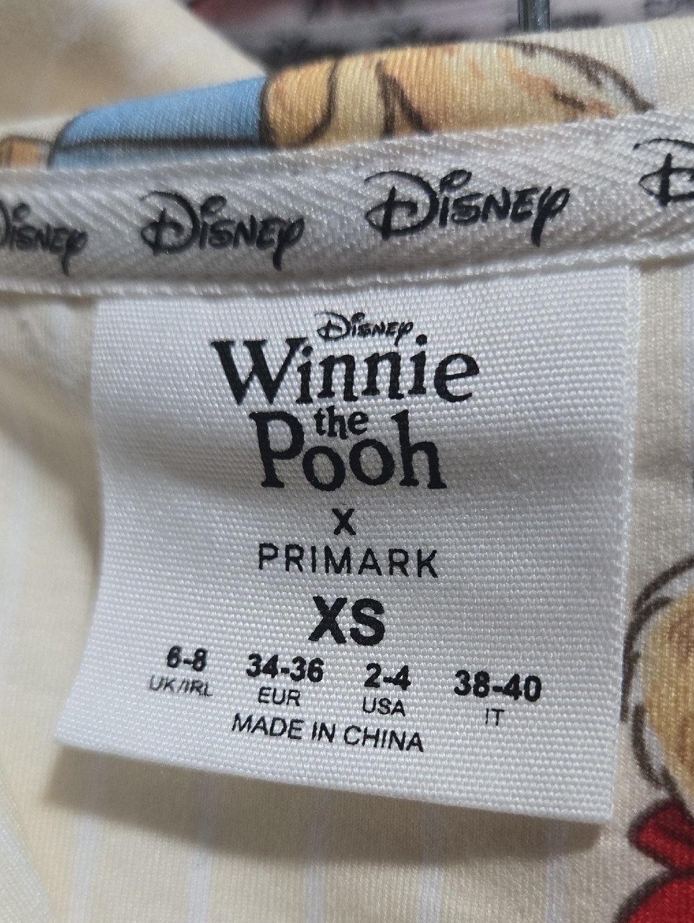 LAST 1 Disney’s Winnie The Pooh Graphic Boyfriend Pajama Set, Yellow, Primark - Picture 6 of 6